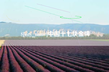 五指山中国十七块金牌