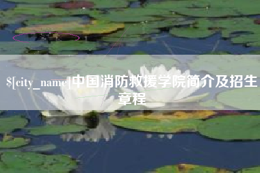五指山中国消防救援学院简介及招生章程