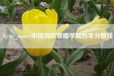 五指山中国消防救援学院历年分数线