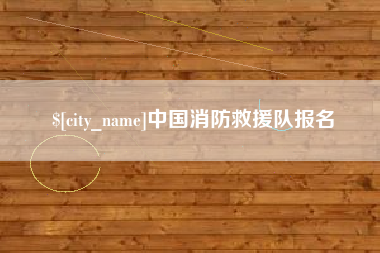 五指山中国消防救援队报名
