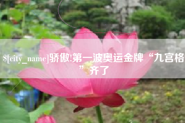 五指山骄傲!第一波奥运金牌“九宫格”齐了