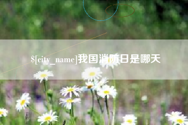 五指山我国消防日是哪天