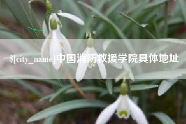 五指山中国消防救援学院具体地址