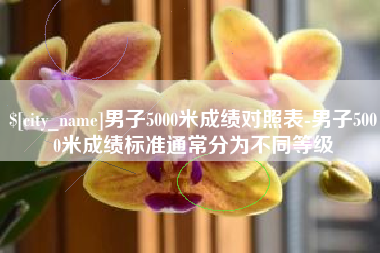 五指山男子5000米成绩对照表-男子5000米成绩标准通常分为不同等级