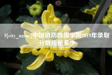 五指山中国消防救援学院2019年录取分数线是多少