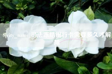 五指山司法冻结银行卡需要多久才解除