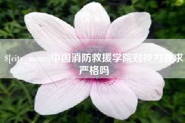 五指山中国消防救援学院对视力要求严格吗
