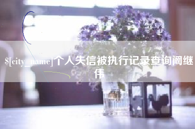 五指山个人失信被执行记录查询阚继伟