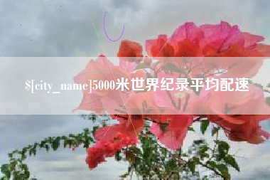 五指山5000米世界纪录平均配速