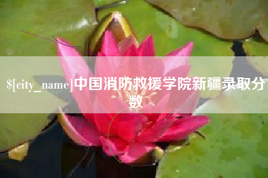 五指山中国消防救援学院新疆录取分数