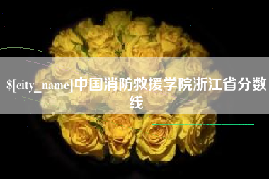 五指山中国消防救援学院浙江省分数线