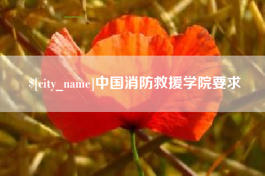五指山中国消防救援学院要求
