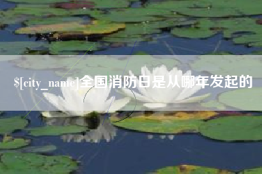 五指山全国消防日是从哪年发起的