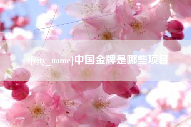五指山中国金牌是哪些项目