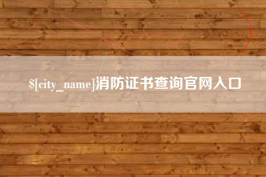 五指山消防证书查询官网入口