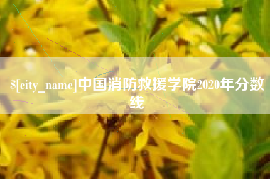 五指山中国消防救援学院2020年分数线